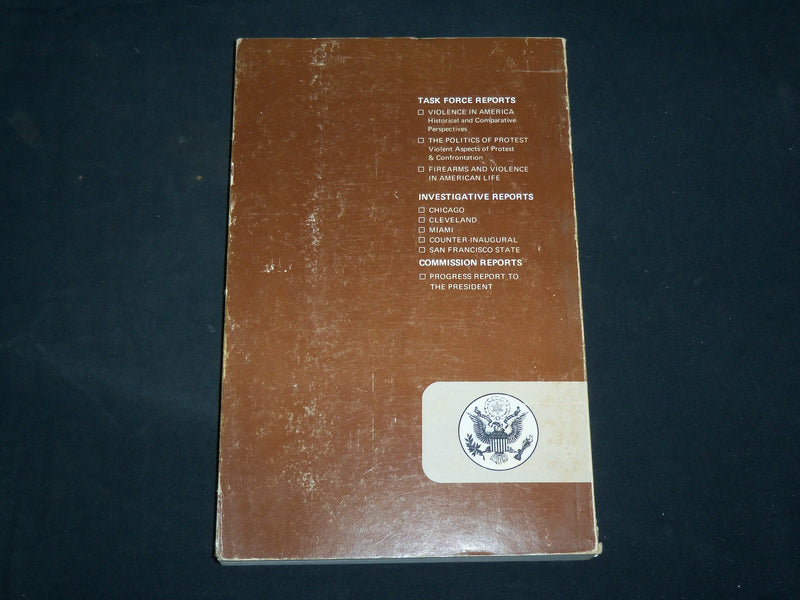 1970 FIREARMS AND VIOLENCE IN AMERICAN LIFE SOFTCOVER BOOK BY NEWTON - KD 7045