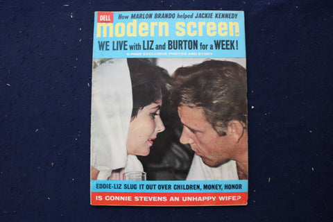 1964 APRIL MODERN SCREEN MAGAZINE - LIZ TAYLOR & RICHARD BURTON COVER - E 17427