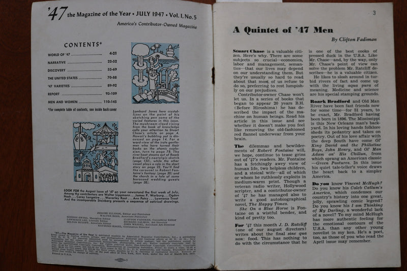 1947 JULY '47 THE MAGAZINE OF THE YEAR - RACE RELATIONS - SOFTCOVER - K 3241