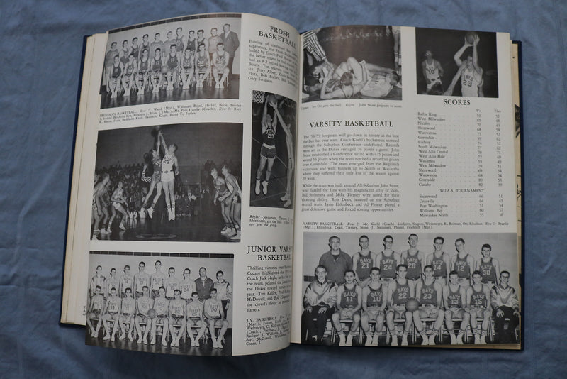 1959 TOWER WHITEFISH BAY HIGH SCHOOL YEARBOOK- WHITEFISH BAY, WISCONSIN- YB 3421
