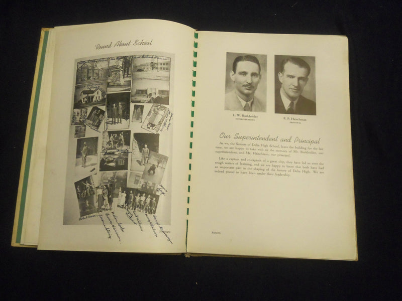 1939 THE DEL-HI DELTA HIGH SCHOOL YEARBOOK - DELTA, OHIO - YB 2749