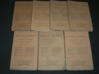 1876 THE ATLANTIC MONTHLY MAGAZINE LOT 7 ISSUES - STORIES & ARTICLES - WR 60