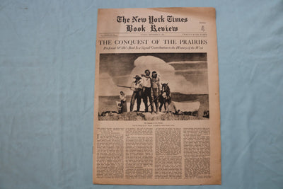 1931 SEP 6 NEW YORK TIMES BOOK REVIEW SECTION -CONQUEST OF THE PRAIRIES- NP 9159