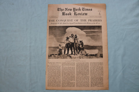 1931 SEP 6 NEW YORK TIMES BOOK REVIEW SECTION -CONQUEST OF THE PRAIRIES- NP 9159