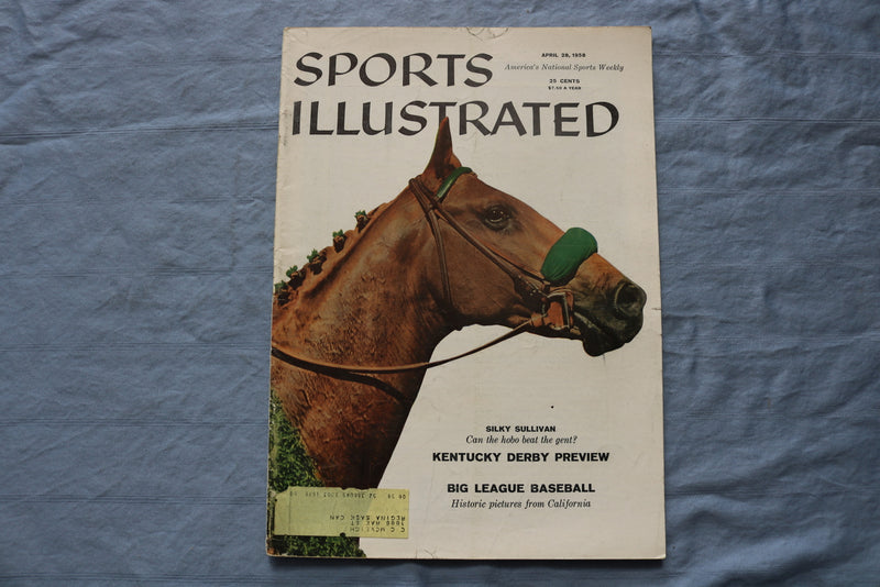 1958 APRIL 28 SPORTS ILLUSTRATED MAGAZINE - KENTUCKY DERBY PREVIEW - ST 5506A