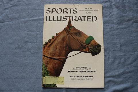 1958 APRIL 28 SPORTS ILLUSTRATED MAGAZINE - KENTUCKY DERBY PREVIEW - ST 5506A