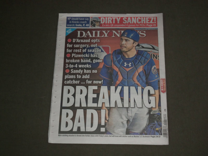 2018 APRIL 14 NEW YORK DAILY NEWS - TRUMP BOMBS SYRIA - METRO FINAL EDITION