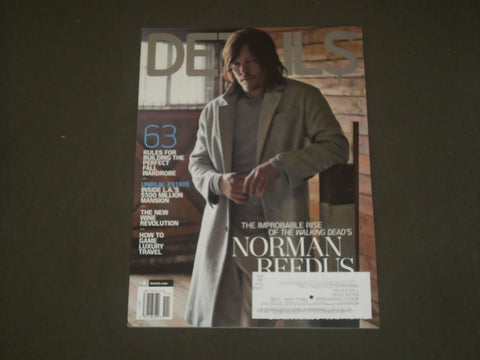 2015 NOVEMBER DETAILS MAGAZINE - NORMAN BEEDUS COVER - B 1684
