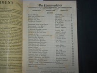 1938 AUGUST THE COMMENTATOR MAGAZINE - LOU GEHRIG COVER - B 6568