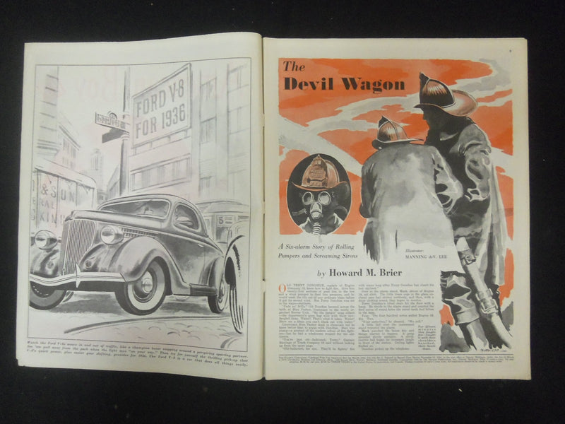 1936 MARCH AMERICAN BOY MAGAZINE - NICE COVER, STORIES, ILLUSTRATIONS- ST 4595