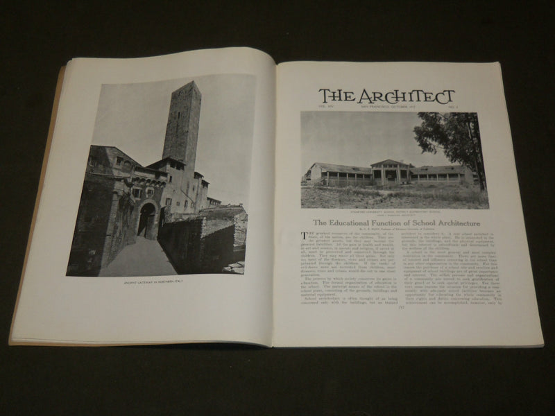 1917 OCTOBER THE ARCHITECT MAGAZINE VOLUME 14 NO. 4 - NICE PHOTOS - ST 6946