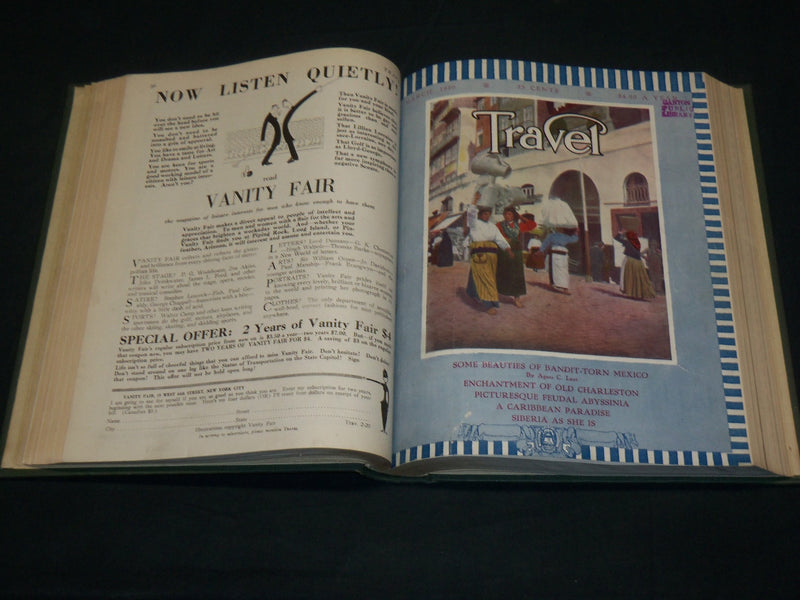 1919 NOV-1920 OCT TRAVEL MAGAZINE BOUND VOLUME - GREAT COVERS - KD 6005