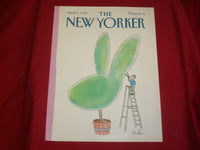 1988 APRIL 4 NEW YORKER MAGAZINE FRONT COVER ONLY - GREAT ART FOR FRAMING