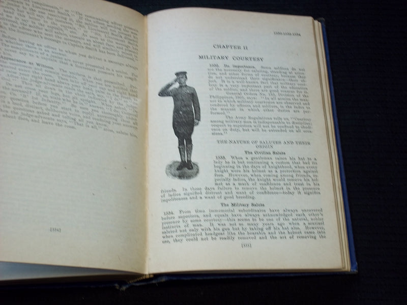 1917 MANUAL OF MILITARY TRAINING HARDCOVER BOOK BY MAJOR JAMES MOSS - KD 7610