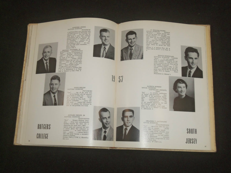 1957 RUTGERS COLLEGE OF SOUTH NEW JERSEY YEARBOOK - CAMDEN, NEW JERSEY - YB 2195