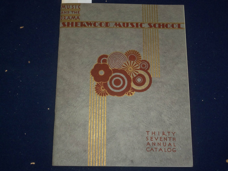 1931-1932 SHERWOOD MUSIC SCHOOL 37TH ANNUAL CATALOG & ENVELOPE - CHICAGO- J 4834