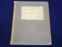 1905 HISTORIC STYLES IN FURNITURE BY VIRGINIA ROBIE BOOK ILLUSTRATIONS - KD 1716