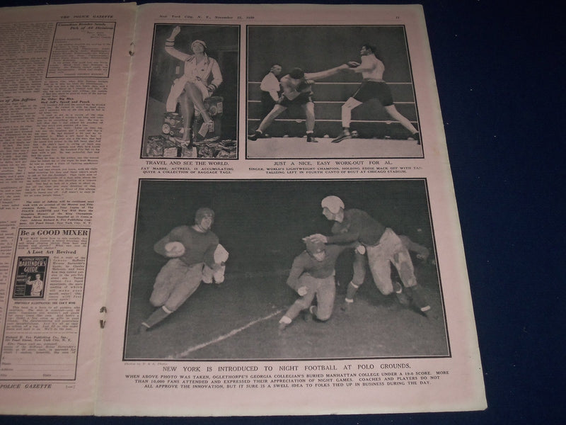 1930 NOV 15 NATIONAL POLICE GAZETTE - IRENE DELROY - SUAREZ & KAPLAN - SP 3060