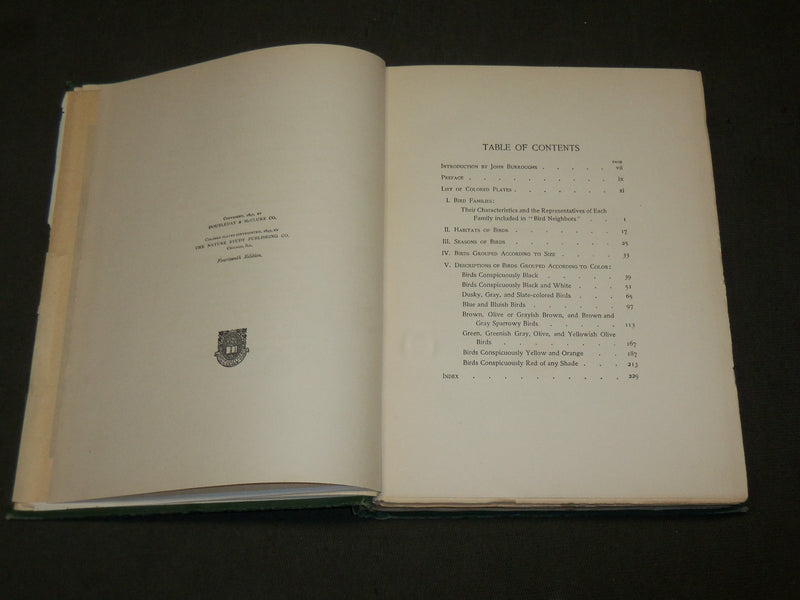 1903 BIRD NEIGHBORS HARDCOVER BOOK BY NELTJE BLANCHAN - NICE PLATES - KD 6254