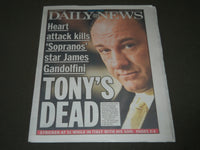 2013 JUNE 20 NEW YORK DAILY NEWS - TONY'S DEAD - SOPRANO - NP 2461