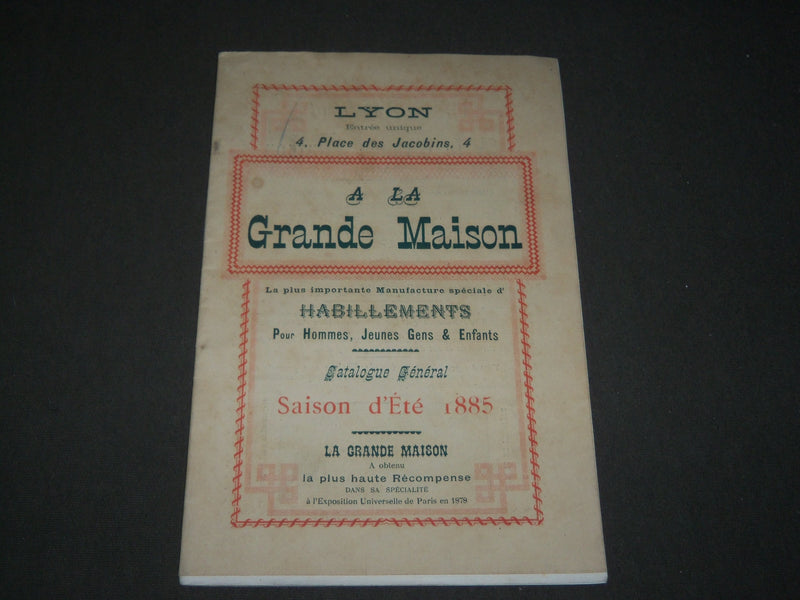 1885 ETE A LA GRANDE MAISON - LYON RENCH CATALOGUE - HABILLEMENTS - FR 1268