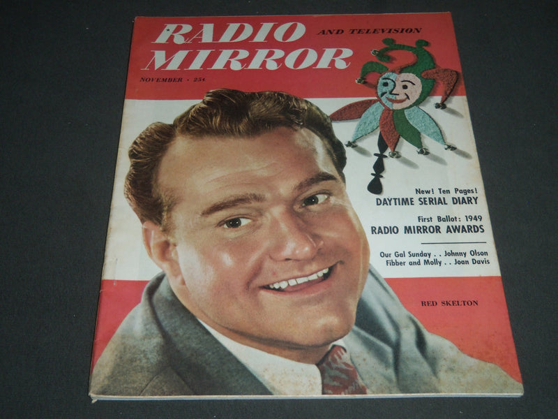 1949 NOVEMBER RADIO AND TV MIRROR MAGAZINE - RED SKELTON COVER - ST 4924