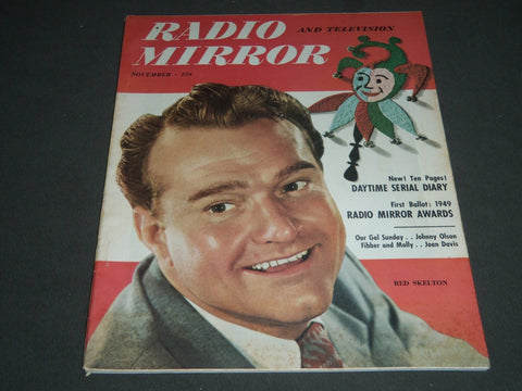 1949 NOVEMBER RADIO AND TV MIRROR MAGAZINE - RED SKELTON COVER - ST 4924