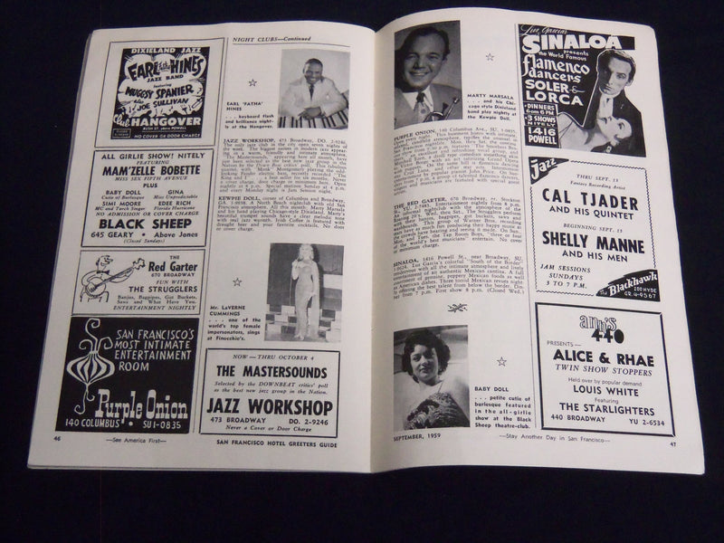 1959 SEPTEMBER SAN FRANCISCO GUIDE MAGAZINE - GOLDEN GATE FIELD - J 8569