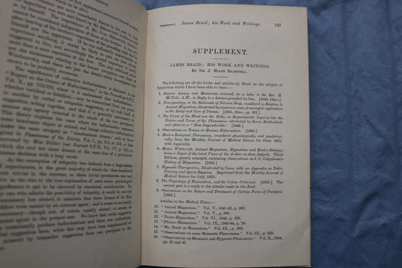 1896 JUNE SOCIETY FOR PHYSICAL RESEARCH PROCEEDINGS - SOFTCOVER BOOK - K 3193