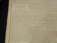 1850 DECEMBER 28 BOSTON MUSEUM NEWSPAPER - SNOW SQUEEN ANDERSEN - NP 9038