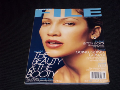 1998 SUMMER MANHATTAN FILE MAGAZINE - JENNIFER LOPEZ FRONT COVER - E 16895