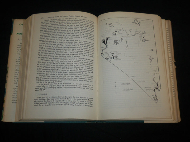 1966 COMPLETE GUIDE TO FISHING ACROSS NORTH AMERICA BOOK LOT OF 2 - KD 6793