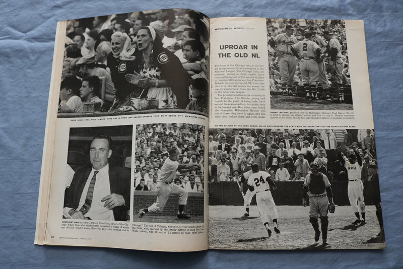 1958 JULY 28 SPORTS ILLUSTRATED MAGAZINE - FRANK THOMAS COVER - ST 5506J