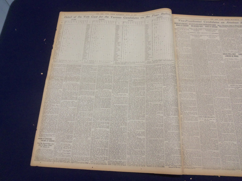 1920 JUNE 12 NEW YORK TIMES - FOUR BALLOTS, NO NOMINATION - NT 9112