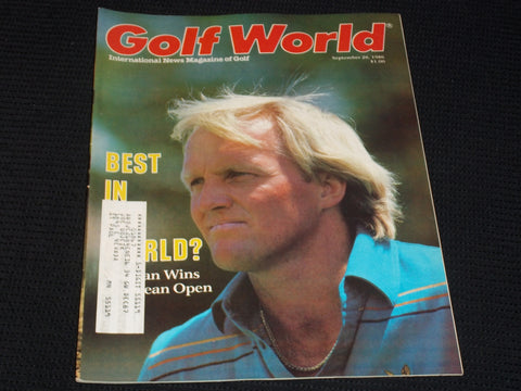 1986 SEPTEMBER 26 GOLF WORLD MAGAZINE - GREG NORMAN FRONT COVER - E 5541A