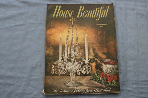 1949 DECEMBER HOUSE BEAUTIFUL MAGAZINE - E 9640