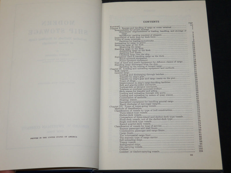 1968 MODERN SHIP STOWAGE BOOK BY JOSEPH LEEMING - HANDLING CARGO - KD 5947