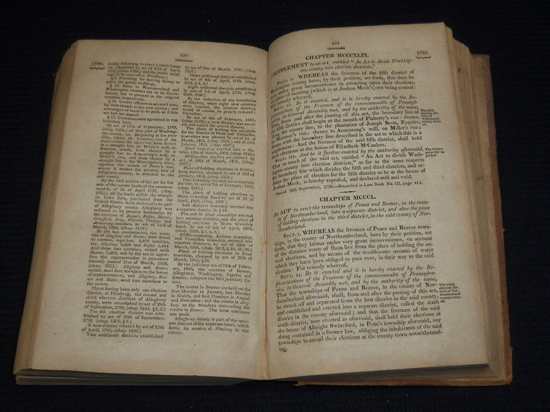 1810 LAWS OF THE COMMONWEALTH OF PENNSYLVANIA VOLUME NO. 2 - KD 703X