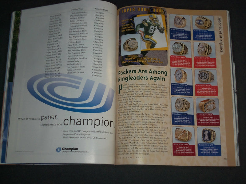 1998 JANUARY 25 SUPER BOWL XXXII PROGRAM - B 6469