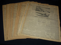 1931-1952 NEW YORK TIMES PREAKNESS WINNERS SPORTS SECTIONS LOT OF 18 - NTL 16F