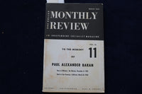 1965 MARCH MONTHLY REVIEW MAGAZINE-TO THE MEMORY OF PAUL ALEXANDER BARAN- K 1601