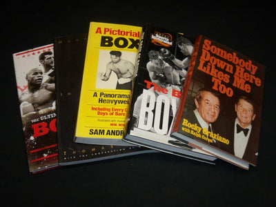 ASSORTED BOXING HARDCOVER & SOFTCOVER BOOKS LOT OF 5 - KD 5525C