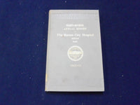 1901 37TH ANNUAL REPORT OF THE BOSTON CITY HOSPITAL BOOK MASSACHUSETTS - KD 727C