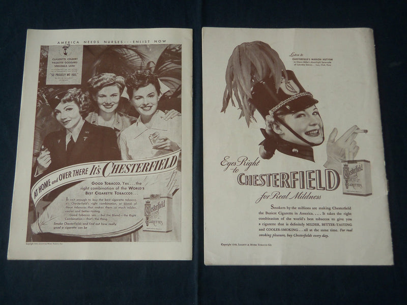 1940-1942 PLAYBILL PROGRAMS LOT OF 2 FEATURING GENE BARRY - J 3890