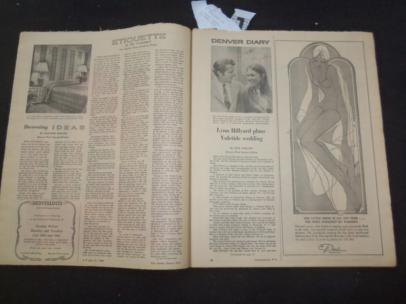 1969 JULY 27 DENVER POST CONTEMPORARY SECTION - THE GREAT WALLS - NP 8059