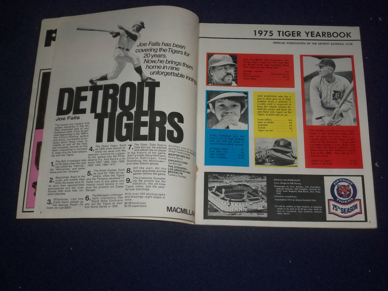 1975 DETROIT TIGERS YEARBOOK - ST 6507