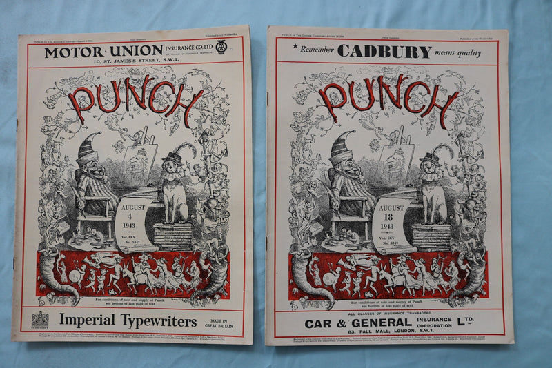 1943 PUNCH MAGAZINE - LOT OF 25 - O 3971