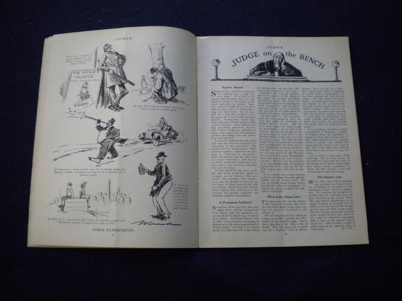 1930 MARCH 29 JUDGE MAGAZINE - SETTLED OUT OF COURT - B 438G