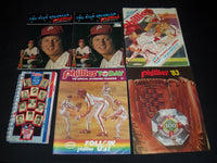 1975-1995 PHILADELPHIA PHILLIES SCORECARD MAGAZINE LOT OF 10 - O 3296