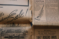 1947 APRIL 9 THE DETROIT NEWS NEWSPAPER-ALL MICHIGAN HENRY FORD TRIBUTE -NP 9218